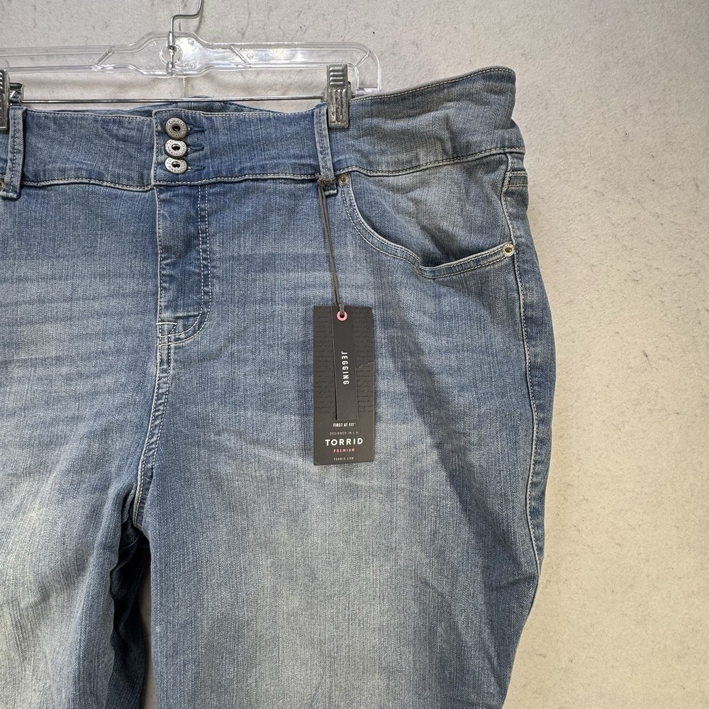 New $76 Torrid Jegging Women's Plus Size 26 Light Wash Jetty Stretch Lycra - Picture 13 of 13